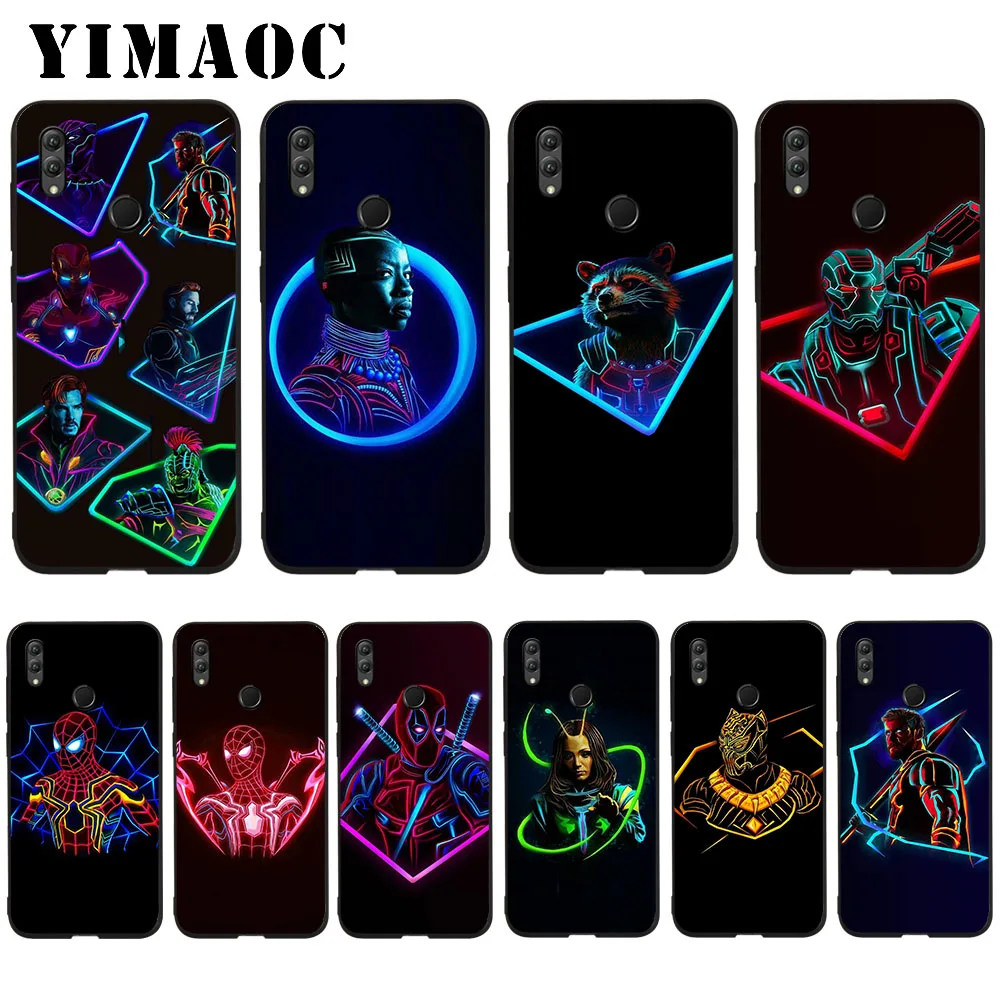 

YIMAOC Marvel Superheroes Avengers Soft Case for Huawei Honor Note 10 9 Lite 8C 8X 8 Lite 7X 7A 3GB Pro 7C 6A