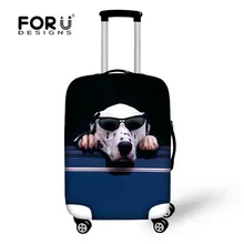 FOR U DESIGNS 3D Animal Portable Elastic Travel Luggage Cover Animal Print Protect Suitcase Case Apply to 22/24/26 Inch Case