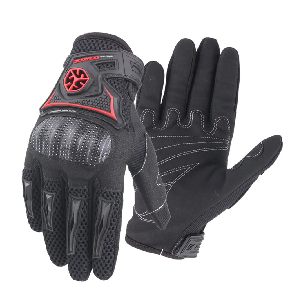 Summer Gloves Motorcycle Man Gloves women guantes moto invierno Protective Breathable motocross Gloves guanti Moto Wholesale - Цвет: Черный