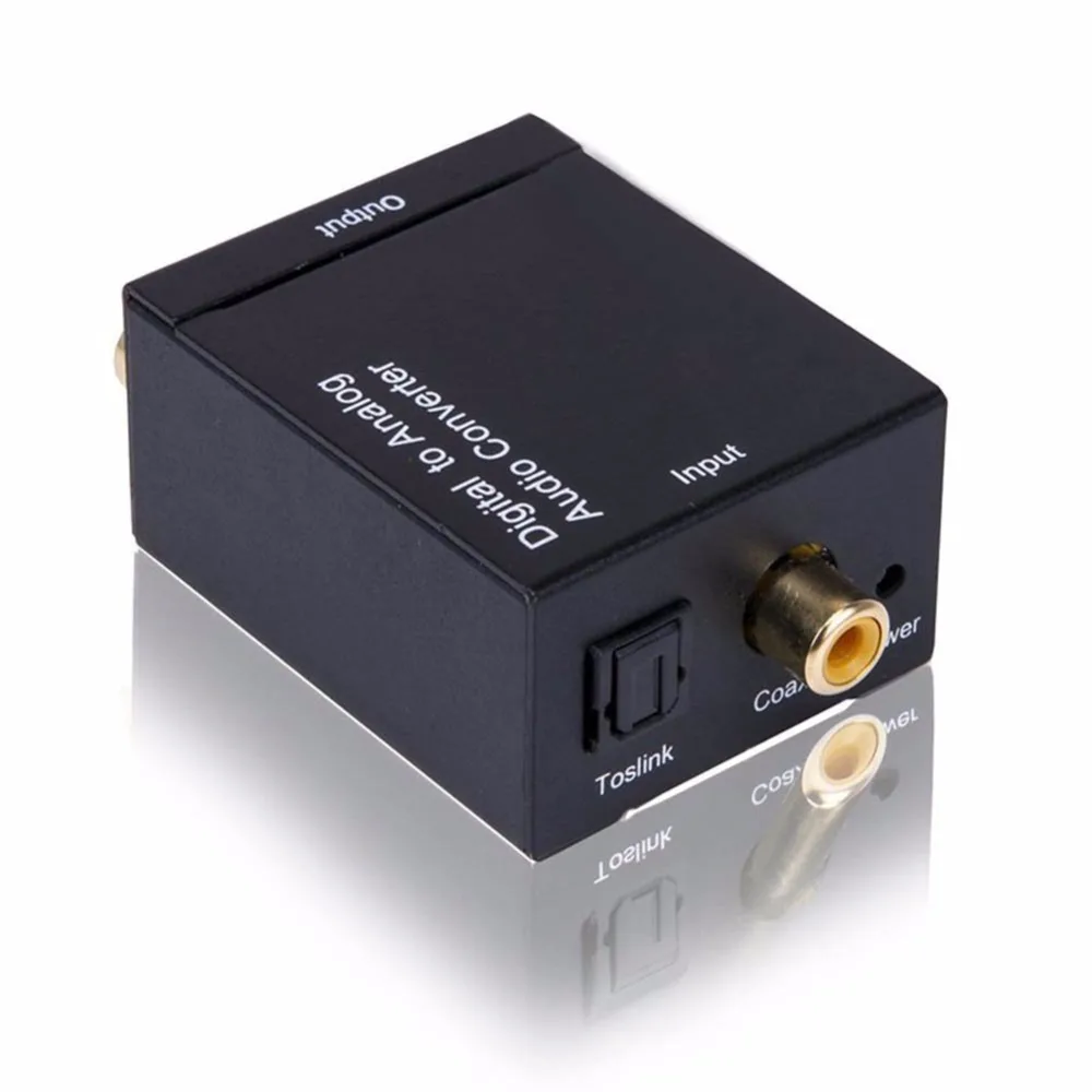 Оптический волоконный коаксиальный Toslink сигнал на RCA R/L аналоговый аудио декодер