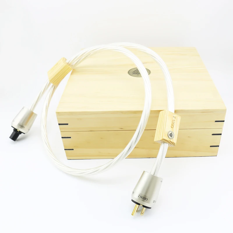 

Free shipping Moonsaudio ODIN 2 supreme reference power cord with Gold plated EU version power plug connection