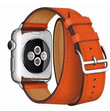 Двойной ремешок для часов apple watch из натуральной кожи 38 мм 42 40 44 5|Ремешки часов| |