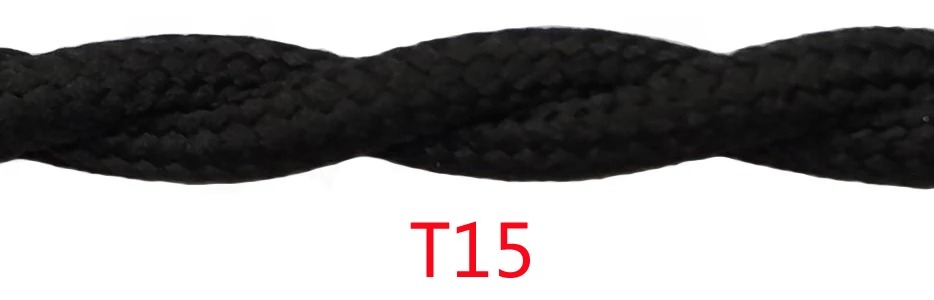 2 м 3 м 5 м 10 м 2 ядра 0,75 винтажный витой кабель Ретро Плетеный Электрический провод тканевый шнур для лампы - Цвет: T 15