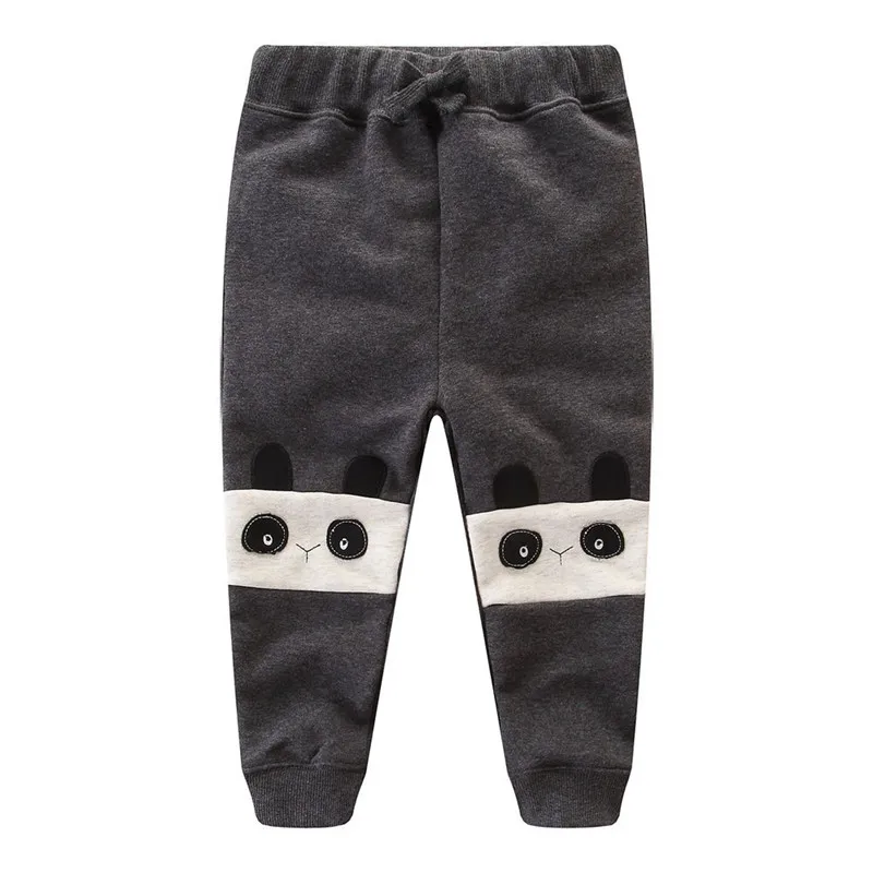 Jumping meter/спортивные штаны для мальчиков; осенние брюки для малышей; Новое поступление года; модные зимние детские штаны с аппликацией в виде животных; брюки для мальчиков - Цвет: T9163 NAVY