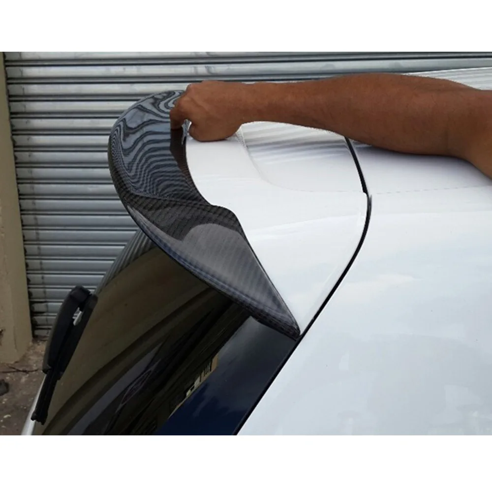 Углеродное волокно задний спойлер на крыло, крышу для губ для Volkswagen VW Golf 6 MK6 VI Стандартный GTI R20 2010-2013 FRP серый