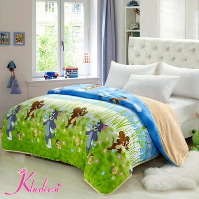 slecht Panda periodieke tom en jerry 2 zijdig flanel laken dekbedovertrek deken katoenen beddengoed  set dekbedovertrek beddengoed gratis verzending khaleesi|cover heat|cover  slippercover types - AliExpress