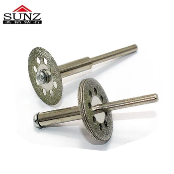 

5pc 22mm Rotary Tool Accessory Fits Electric drill Craftsman Diamond Cut Off Wheel Disc + 3mm Rod 2pc