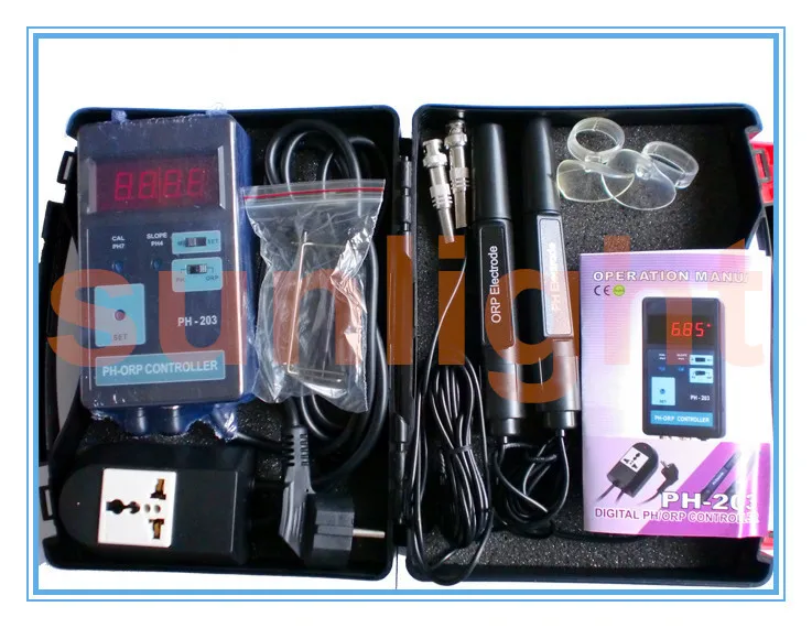 PH-203 Digital pH ORP Controller-Package-Sunlight