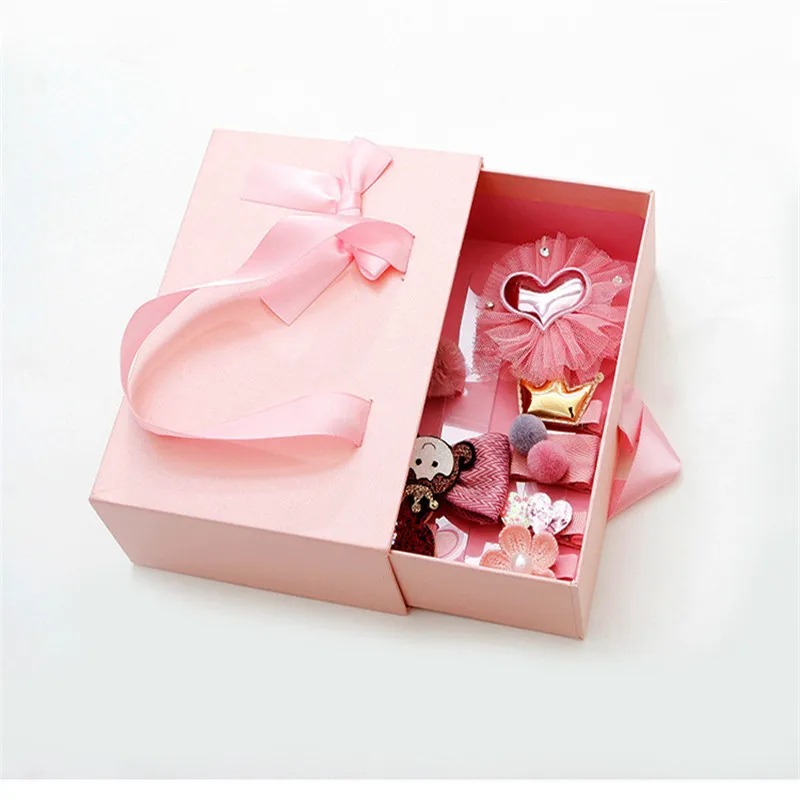 1Set Multi-style Ribbon Bow Flower Baby Girls Hairpins  Barrettes Children  hair Accessories Cute Baby Girls Headwear floral Hair Clip  (1)
