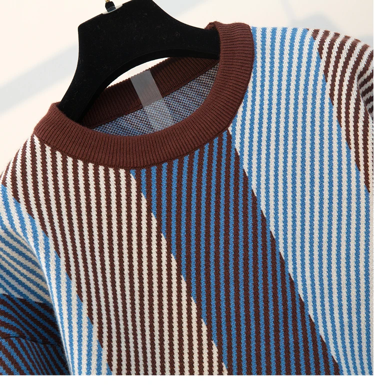 Распродажа, женские трикотажные комплекты из 2 предметов, полосатый вязаный свитер, пуловеры+ юбки, костюмы для женщин