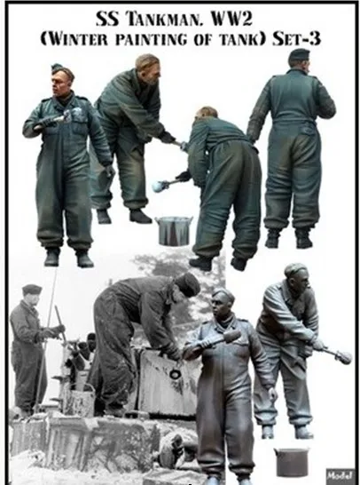 

Scale Models 1/35 German SS tank crews WWII Resin Model Free Shipping