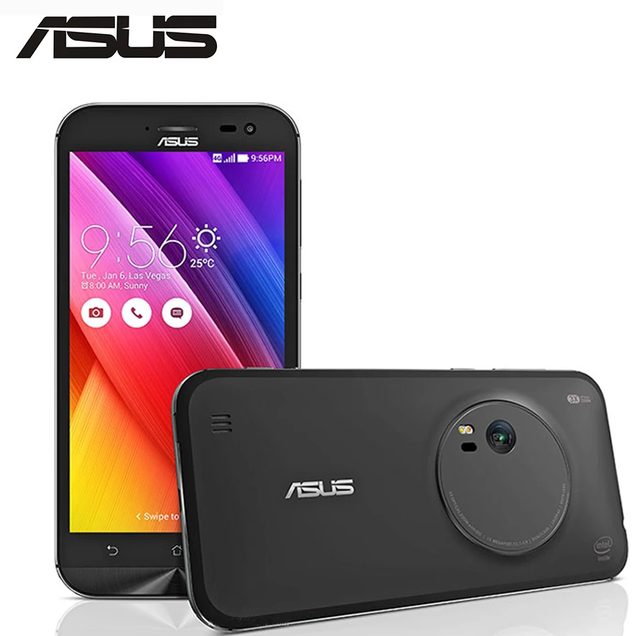 Оригинальный ASUS ZenFone ZOOM ZX551ML 4 г LTE мобильный телефон Intel Atom 4 ядра ГБ оперативная память 64 Встроенная 5,5 "1080x1920 p 3x оптический зум 13MP