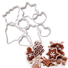 Новые украшения тортов выпечки инструменты Lovely Baby печенья прессформы Пособия по кулинарии Пластик для приготовления печенья 8 шт./компл. по индивидуальному заказу, Рождественская тема, трафареты для нарезки печенья