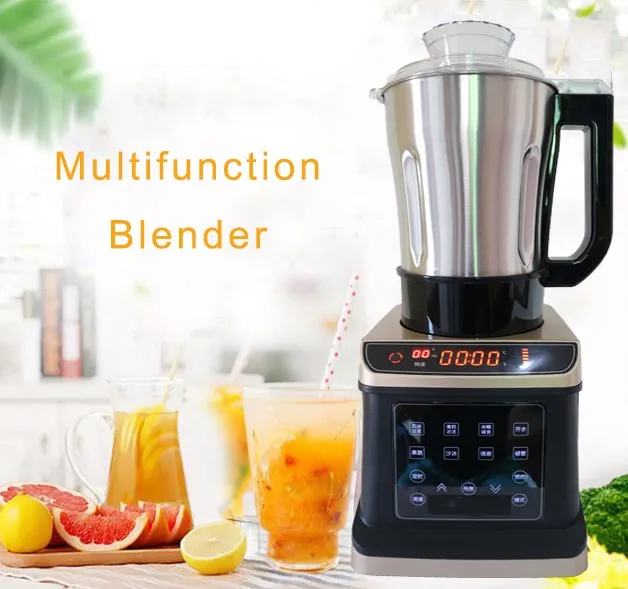 Stainless steel Commercial Grade Blender Mixer Juicer 2000W Food Processor Ice Smoothie Bar Fruit Blender with heat function Stainless steel Commercial Grade Blender Mixer Juicer 2000W Food Processor Ice Smoothie Bar Fruit Blender with heat function