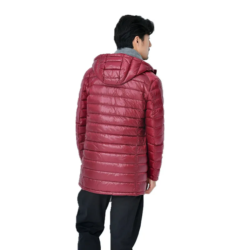 Бренд NewBang, зимняя длинная пуховая куртка, Мужская пуховая парка, Мужская Ультралегкая пуховая куртка, мужской светильник, теплая пуховая куртка