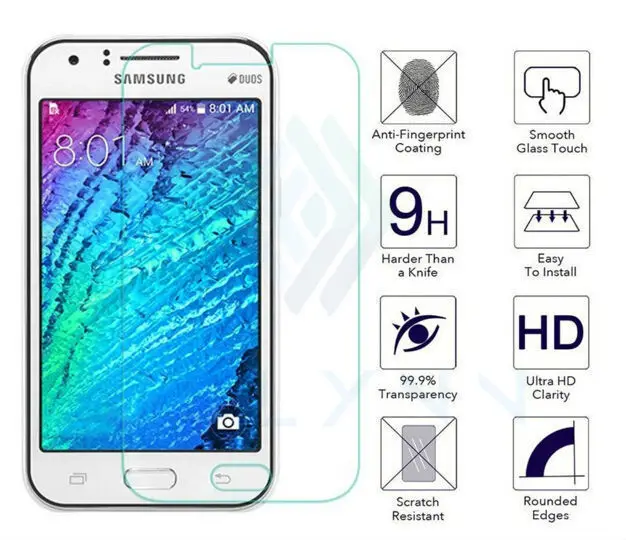 Новинка 0 26 мм Твердость 9H Закаленное стекло Защитная пленка для экрана Samsung j1 mini j2