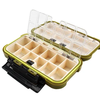 

New Fishing Plastic Box Waterproof Anti-Collision Double Lock Bait Box Fishing Accessories