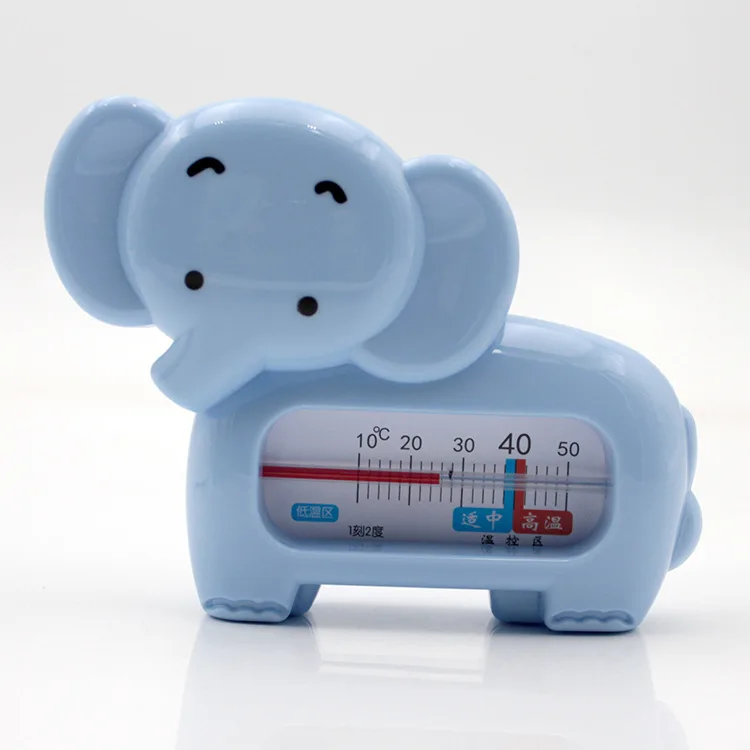 Милый слон детские водяные Термометры Ванна игрушка пластиковая Ванна датчик воды термометр младенцы малыш душ - Цвет: Синий