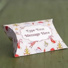 1000 шт./лот клиента подушку подарок бумажная коробка печати с клиентами размер и логотип на печать