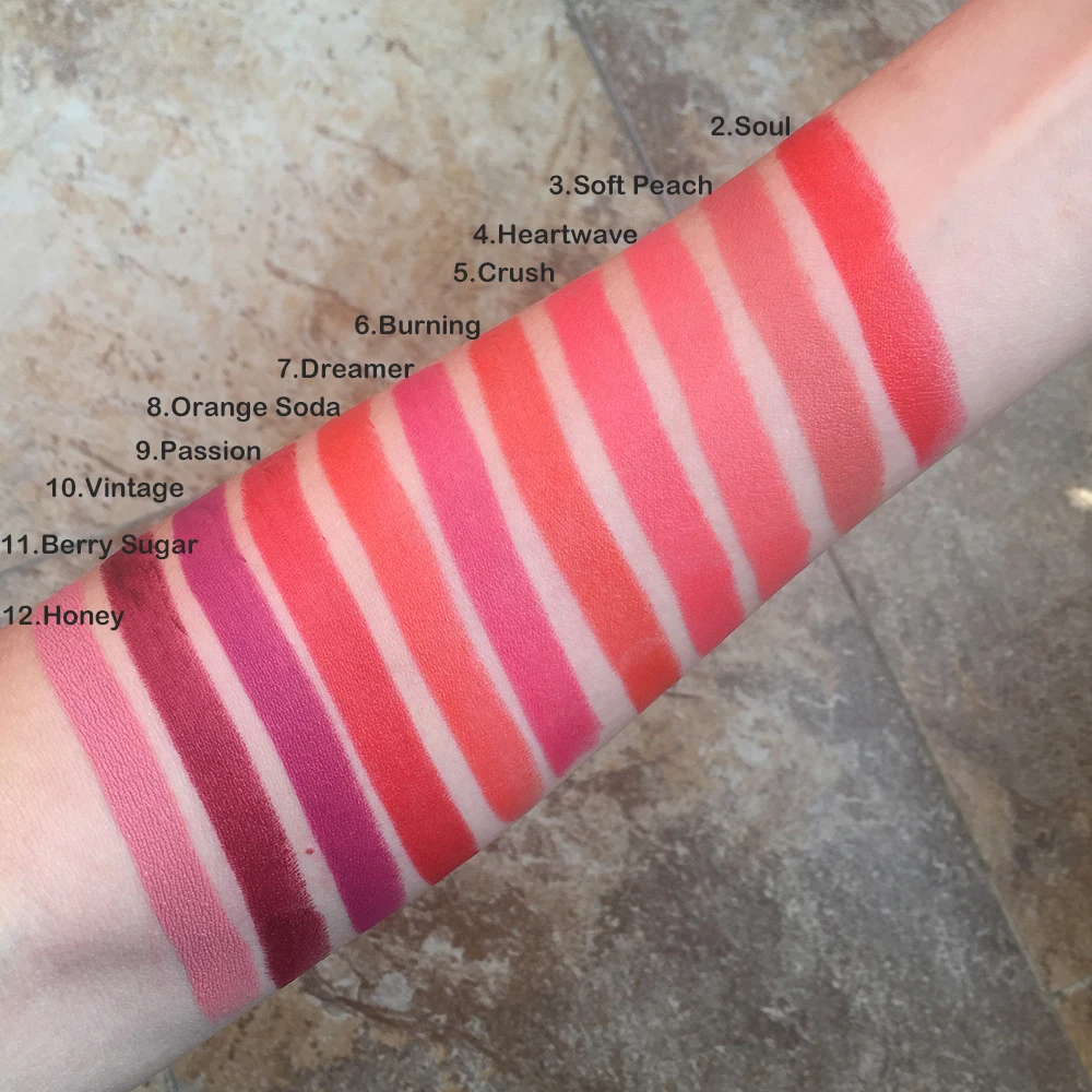 GOOVITOR Косметика матовая длинная прочная водостойкая помада 23 Цвета lapiz labial