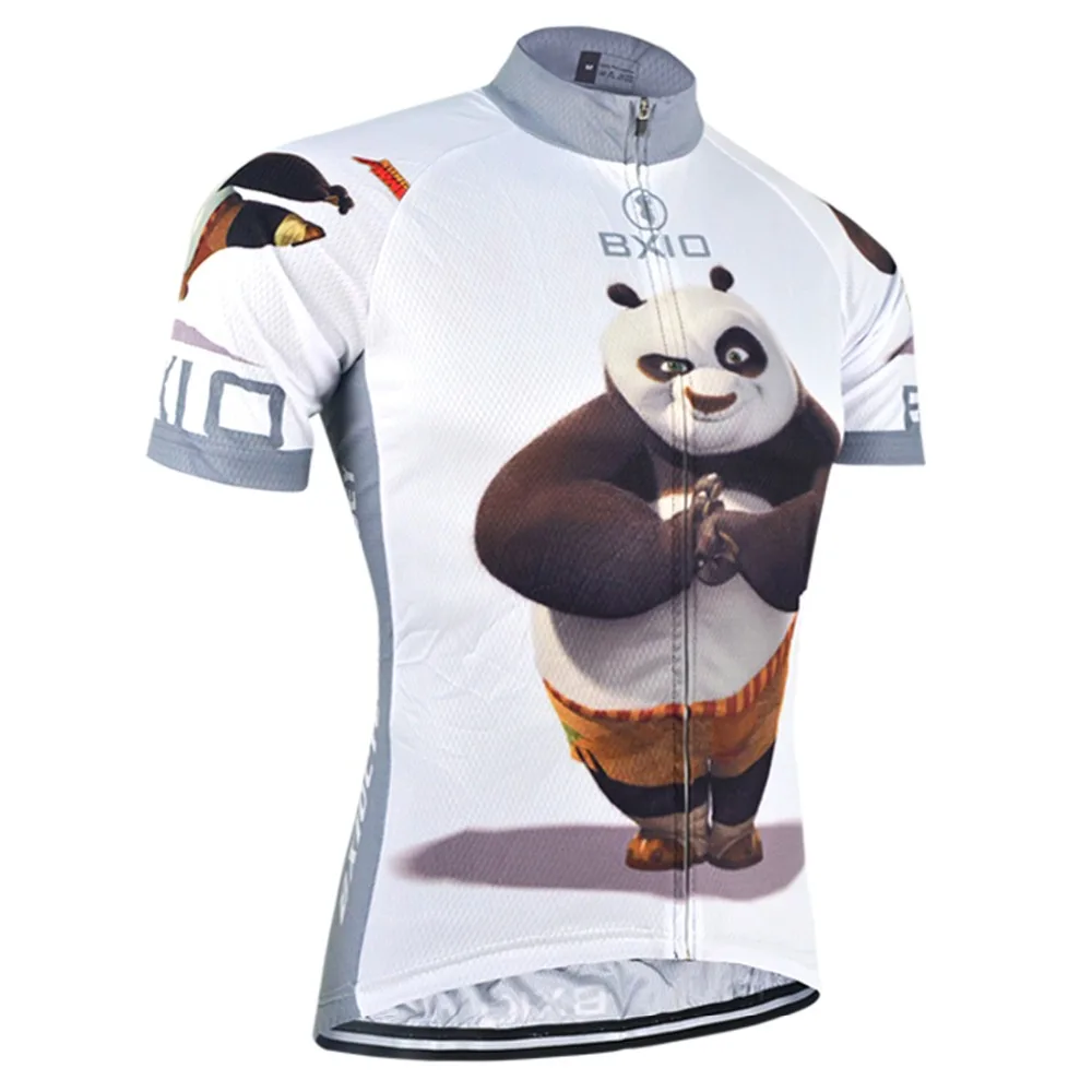 BXIO Funny Cycling Jerseys Fat Bear Bike Clothing Raiders Jersey