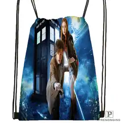 Customdoctorwhobrokenglass @ 1 Drawstring сумка-рюкзак для парня девушку милый рюкзак дети сумка (черный назад) 31x40 см #20180611-03-152