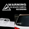 Pegatina de vinilo de advertencia para grabación de cámara, accesorios de decoración de estilo de coche, ventana, camión, 1 ud. ► Foto 3/6