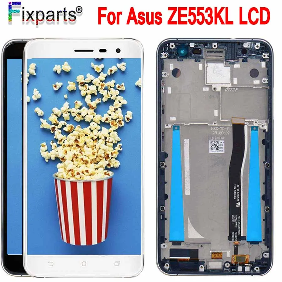 ЖК-дисплей с дигитайзером сенсорного экрана для ASUS Zenfone 3 ZE552KL Z012DE в сборе рамкой
