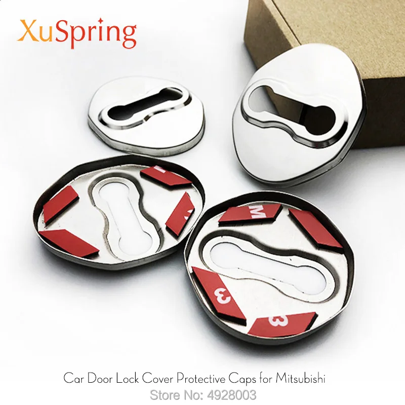 

Door Lock Cover Protective Caps Car-styling for Mitsubishi Outlander ASX Lancer Xpander Mirage G4 Pajero Grandis ECLIPSE CROSS
