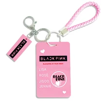 1 шт. силикагель KPOP Черный Розовый альбом значок бизнес автобус пропуск карты набор ID карты держатель чехол