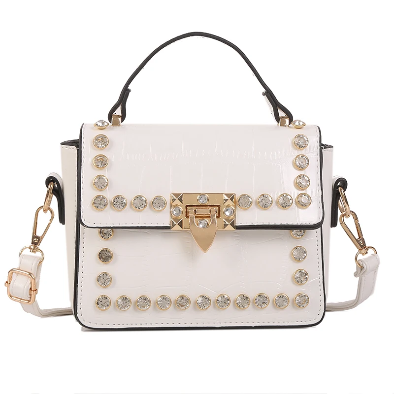 

Bags for Women 2019 Luxury Handbags Women Bags Designer Fashion Diamonds Female Purses Handbag White khaki Pink Gray Sac A Main