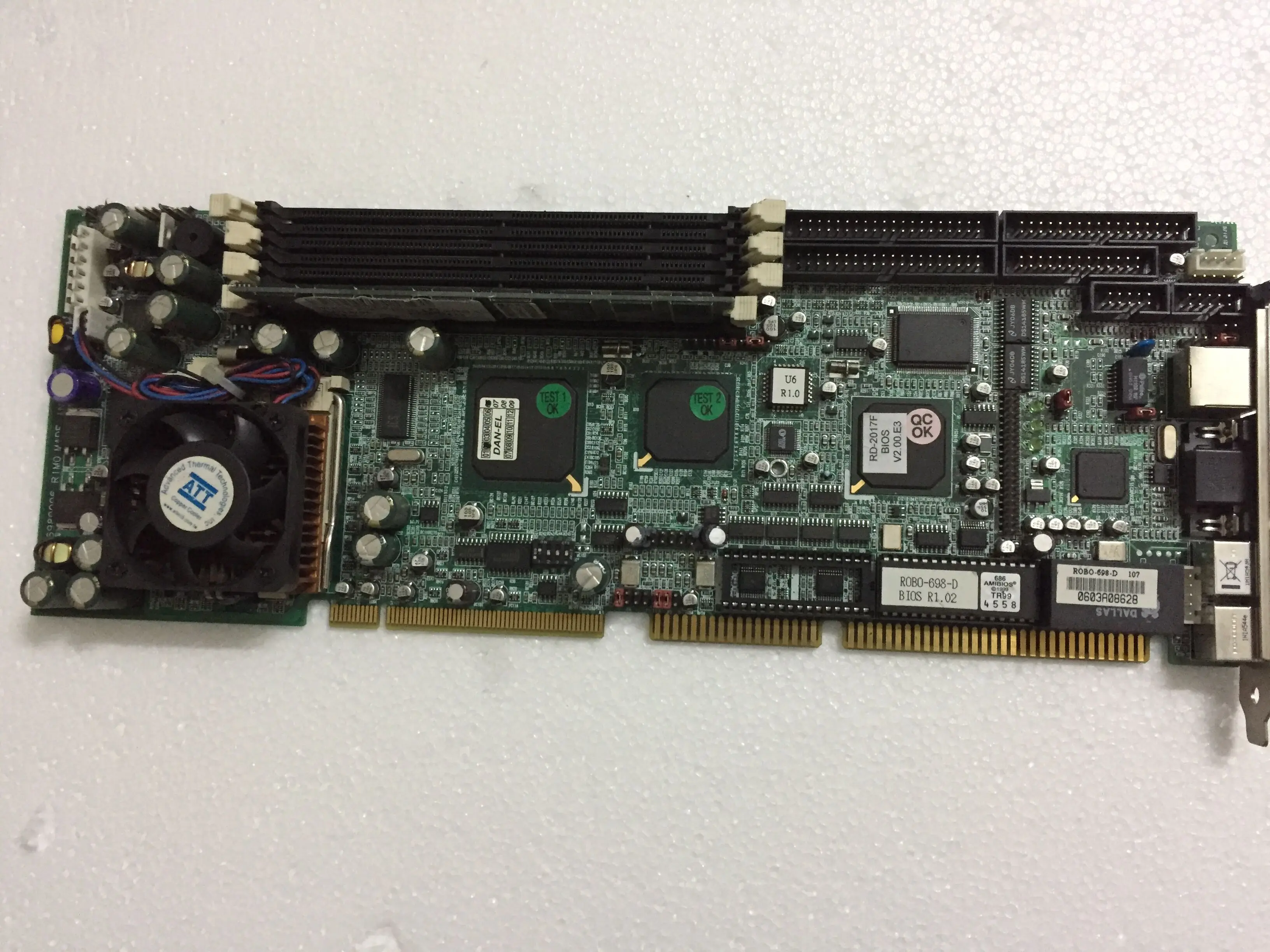 Robo-698-D Per Pannello Di Controllo Industriale Robo-698-D 216006980096 Con La Memoria Cpu Fan