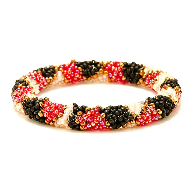 Nepal Handmade Bead Bracelet Hippy Friendship Por Roll Crochet Nepal Handmade Bead Bracelet Hippy Friendship Por Roll Crochet Woven Seed Beads Colored Pattern Bracelets For