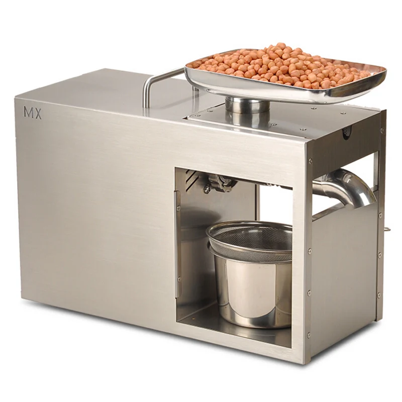 VOSOCO Oil presser peanut maker rapeseed olive Pistachio pecan almond Stainless stee oil press machine oil mill 220V 110V 1500W