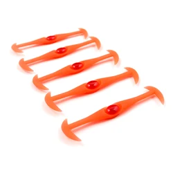 Lacets de chaussures en Silicone, 12 pièces/lot, noir, rond, créatif, sans cravate, élastique, N026 