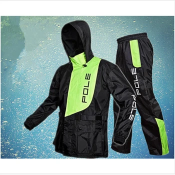 

Raincoat Outdoor Man Woman Sports Fishing Large Waterproof Suit Motorcycle Rain Jacket Poncho Raincoat Men Polyester LZO168