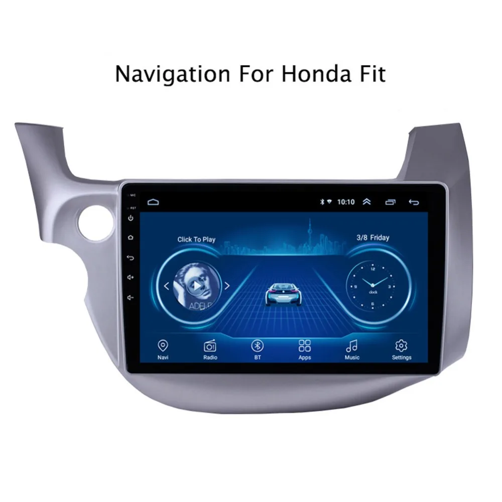 Clearance Super Slim Touch Screen Android 8.1 radio GPS Navigation for Honda JAZZ FIT 2008- headunit tablets Stereo Multimedia Bluetooth 0