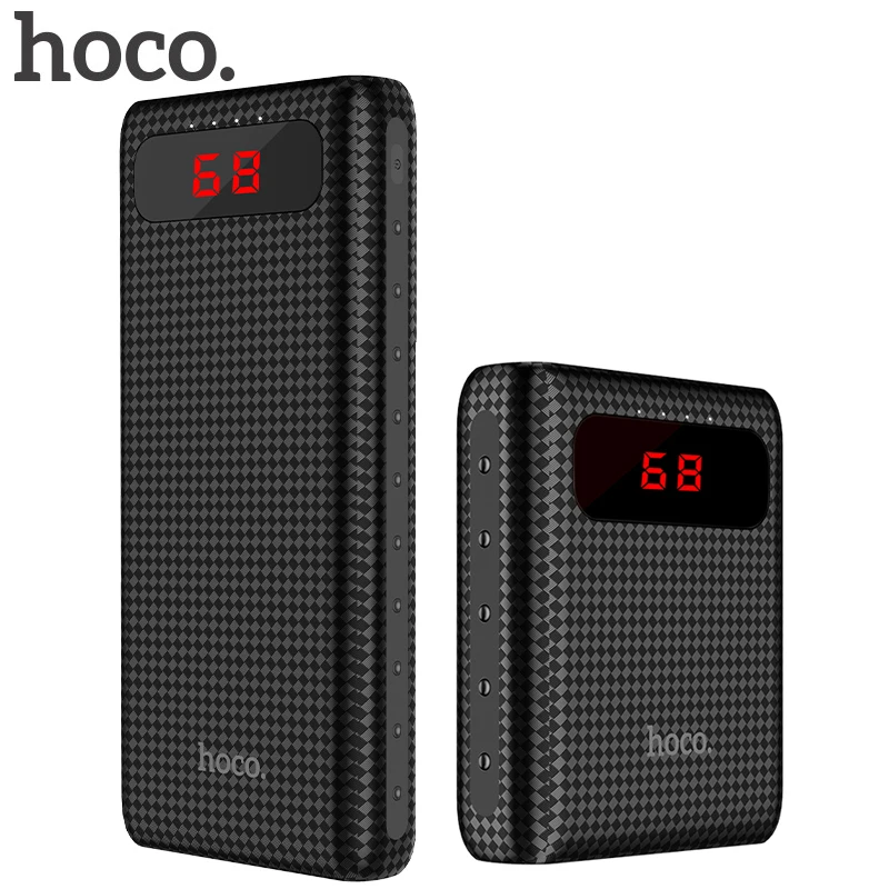 

HOCO Dual USB Power Bank 18650 LED Display Powerbank External Battery Charger for Mobile Phones Poverbank 20000mAh 10000 mah New