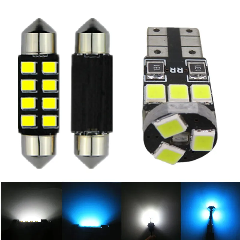 WLJH 6x белый голубой лед 2835SMD Led внутренних свет освещение посылка для Honda Civic 2006 ~ 2012