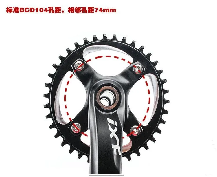 IXF велосипедный шатун для горного велосипеда 11-система переключения скоростей 36 T 38 T 40 T зубчатый диск знак односкоростной зубчатый диск лоток