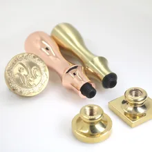 Настройте воск штамп личный логотип, покрытый Латунной Ручкой Штамп DIY старинная печать в стиле ретро, персонализированный воск печать индивидуальный дизайн