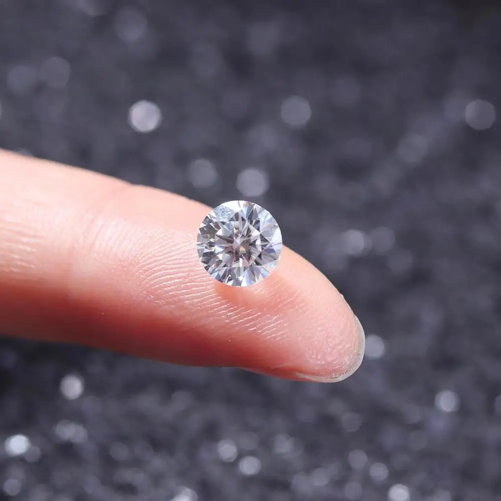 1ct карат 6 5 мм D Цвет Круглый Муассанит Сердца и стрелы круглой огранки