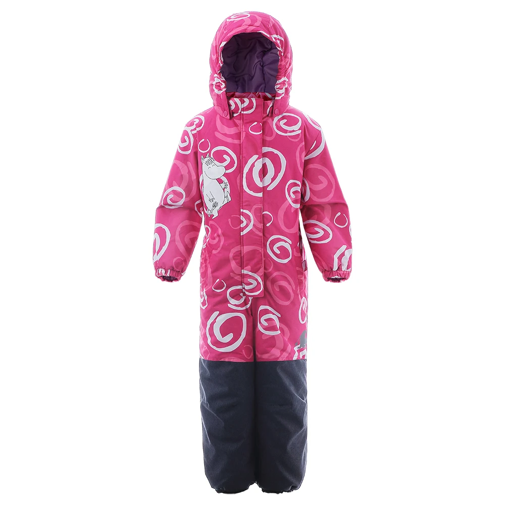 

Moomin 2019 New arrival Winter Waterproof Romper 100% Polyester Cotton Filling Romper Winter Snowsuit one piece romper blue