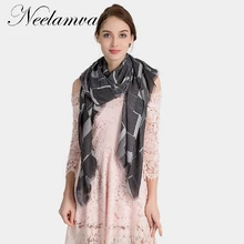 

Neelamvar Newest Design Women Scarf Luxury Brand Foulard Femme Fashion bandana Print Cotton Scarf Women Scarves shawls echarpes