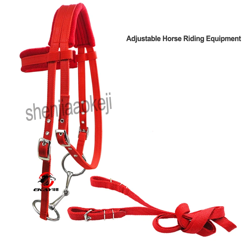 Horse Riding Reins Adjustable Riding Equipment Halter Horse Bridle For Rein Horse Equestrian