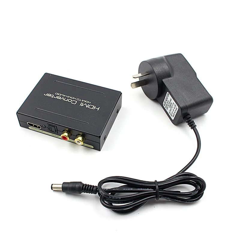 1080P HDMI to HDMI Optical + SPDIF + RCA L/R Extractor Converter Audio