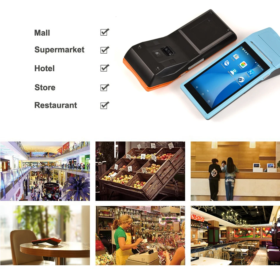 Дешевая цена портативный мобильный телефон платежный терминал android pos машина
