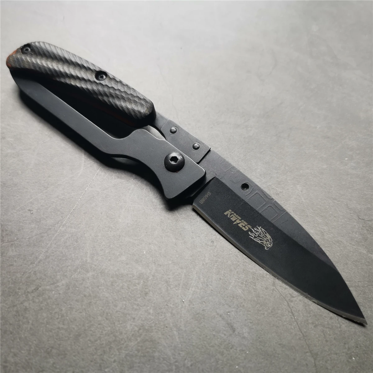 7,1 "ножи 55-56 HRC складной нож высокопрочный нож лезвие деревянная ручка Походный нож уличный ножи из нержавеющей стали