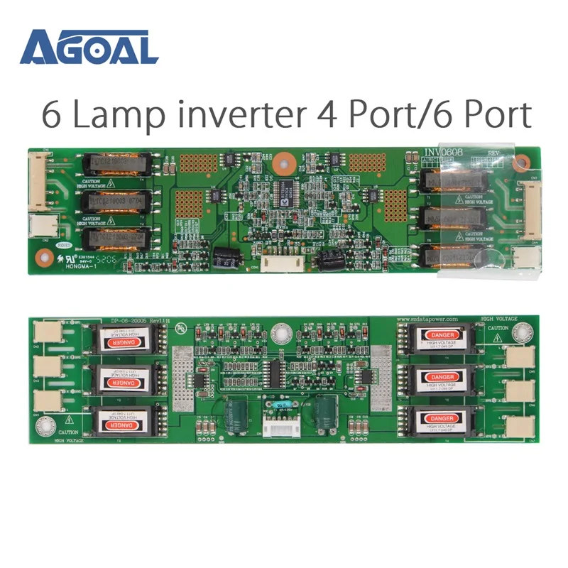 6 ламповый 4 порта 6 портов инверторный ток модуль высокого давления LTM213U6-L01 CCFL для ЖК-панели панель экрана плата контроллера v56