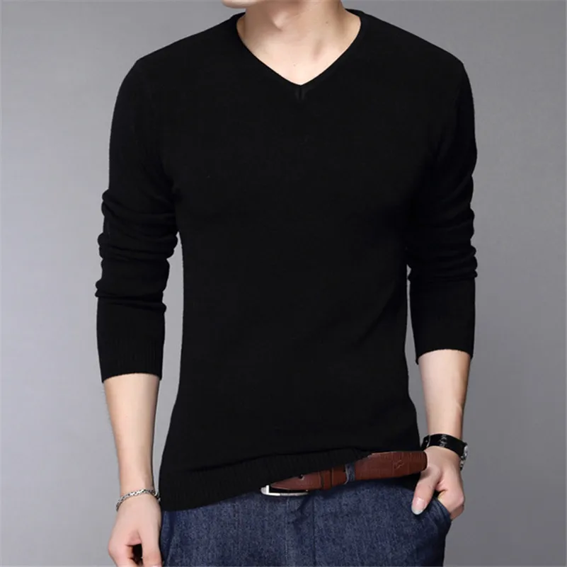VISADA JAUNA 2017 Autumn Casual Winter Men Sweater V-neck Fashion Mens Pullover High Quality Knitting Sweaters Men Sweater N6622 VISADA JAUNA 2017 Autumn Casual Winter Men Sweater V-neck Fashion Mens Pullover High Quality Knitting Sweaters Men Sweater N6622